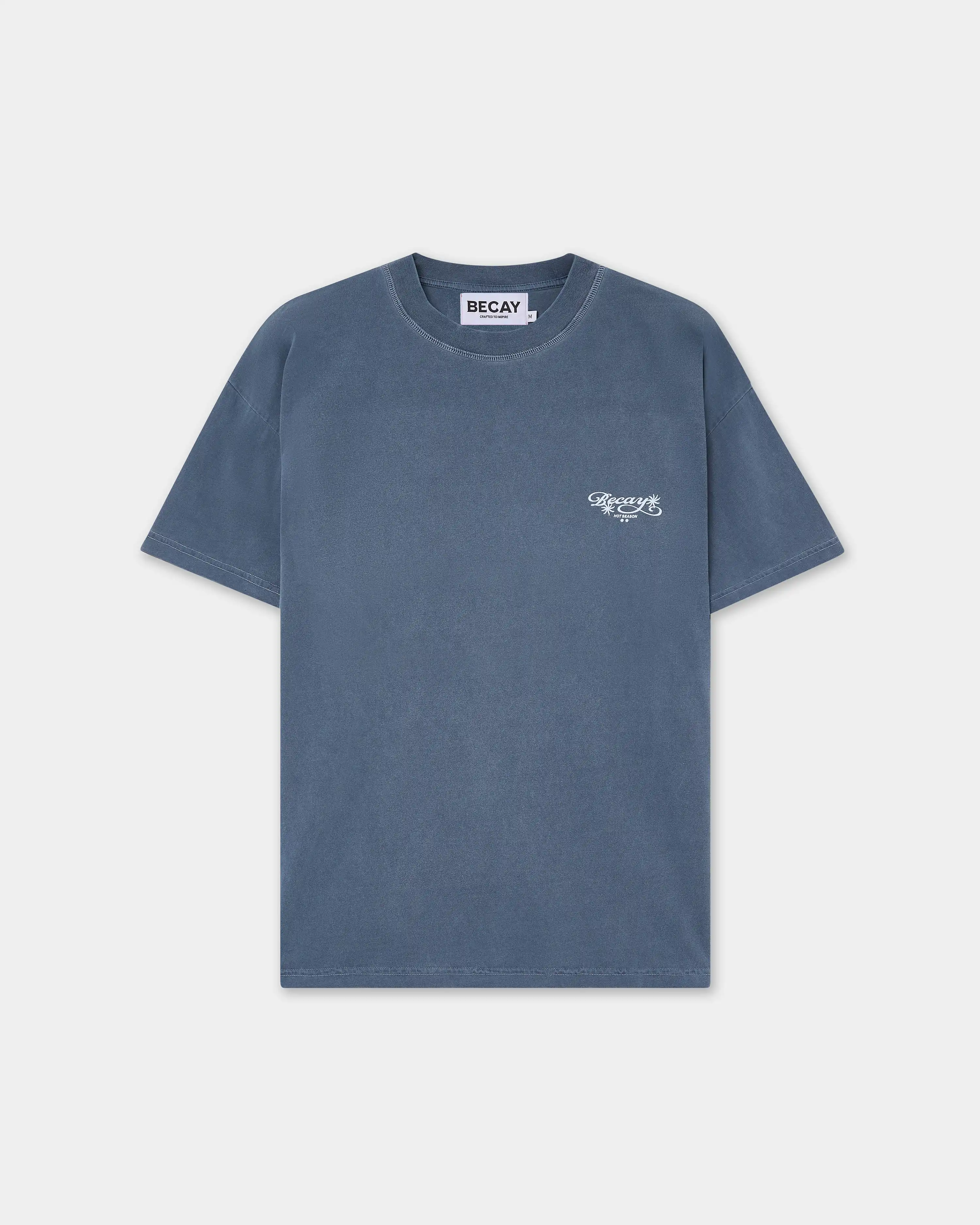 Flowers T-Shirt Blue - Image 2