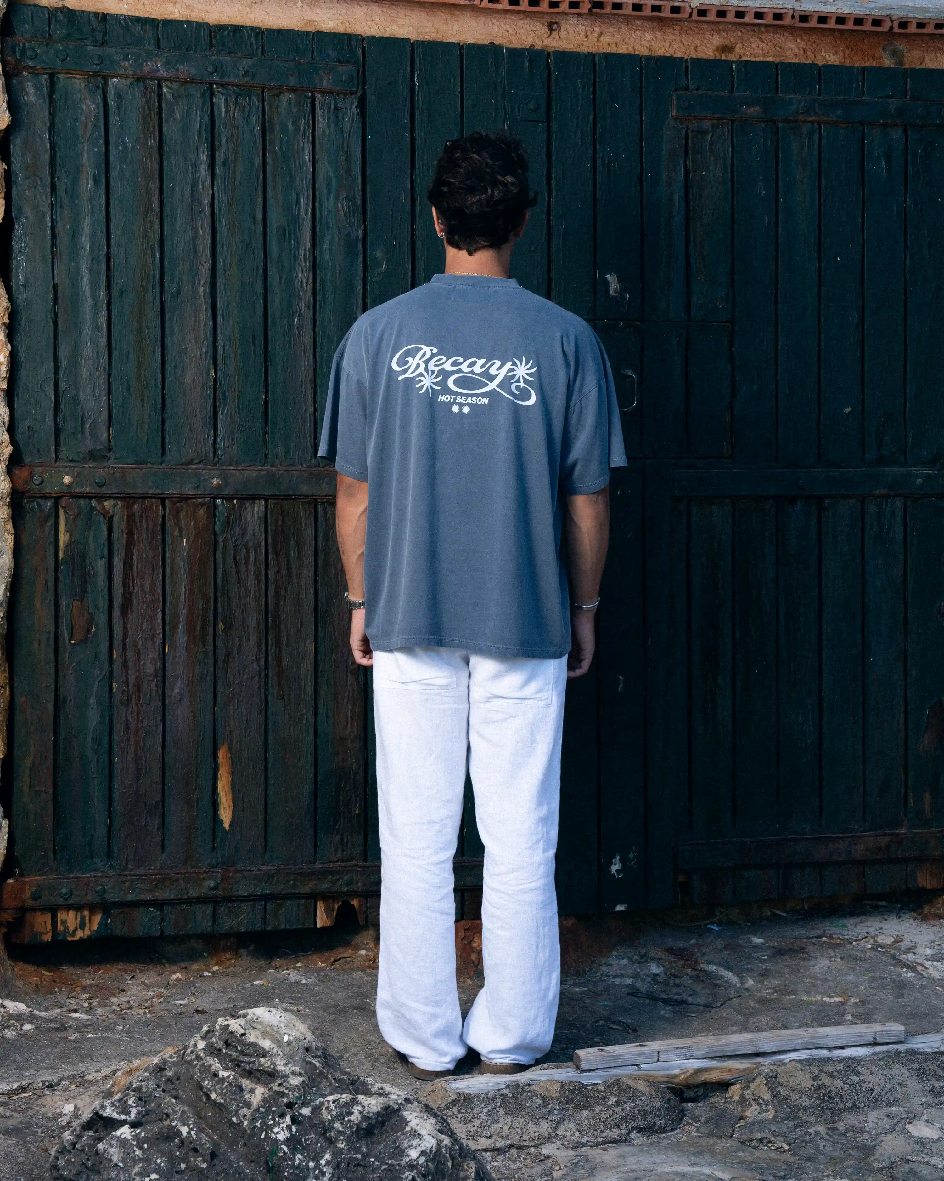 Flowers T-Shirt Blue - Image 3