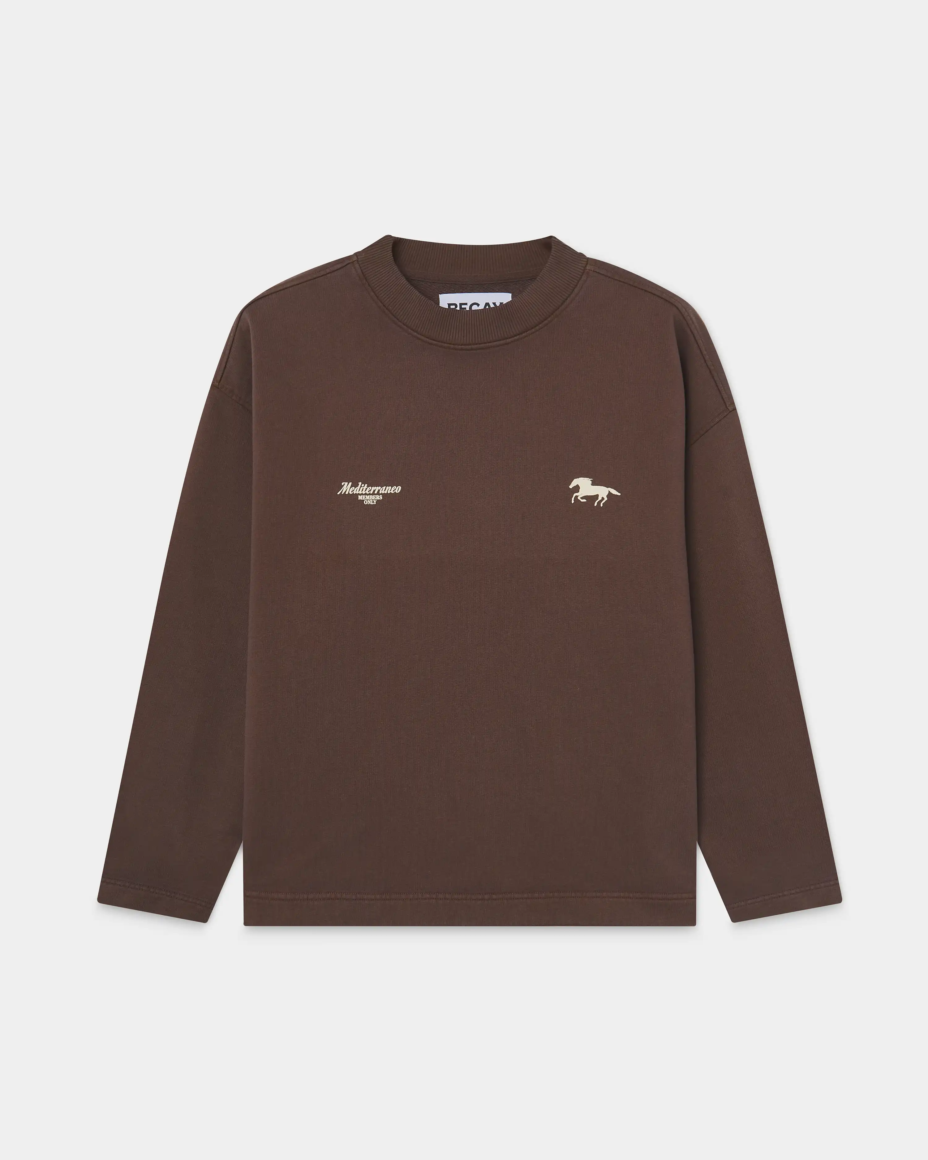 Race Track Crewneck Brown - Image 2