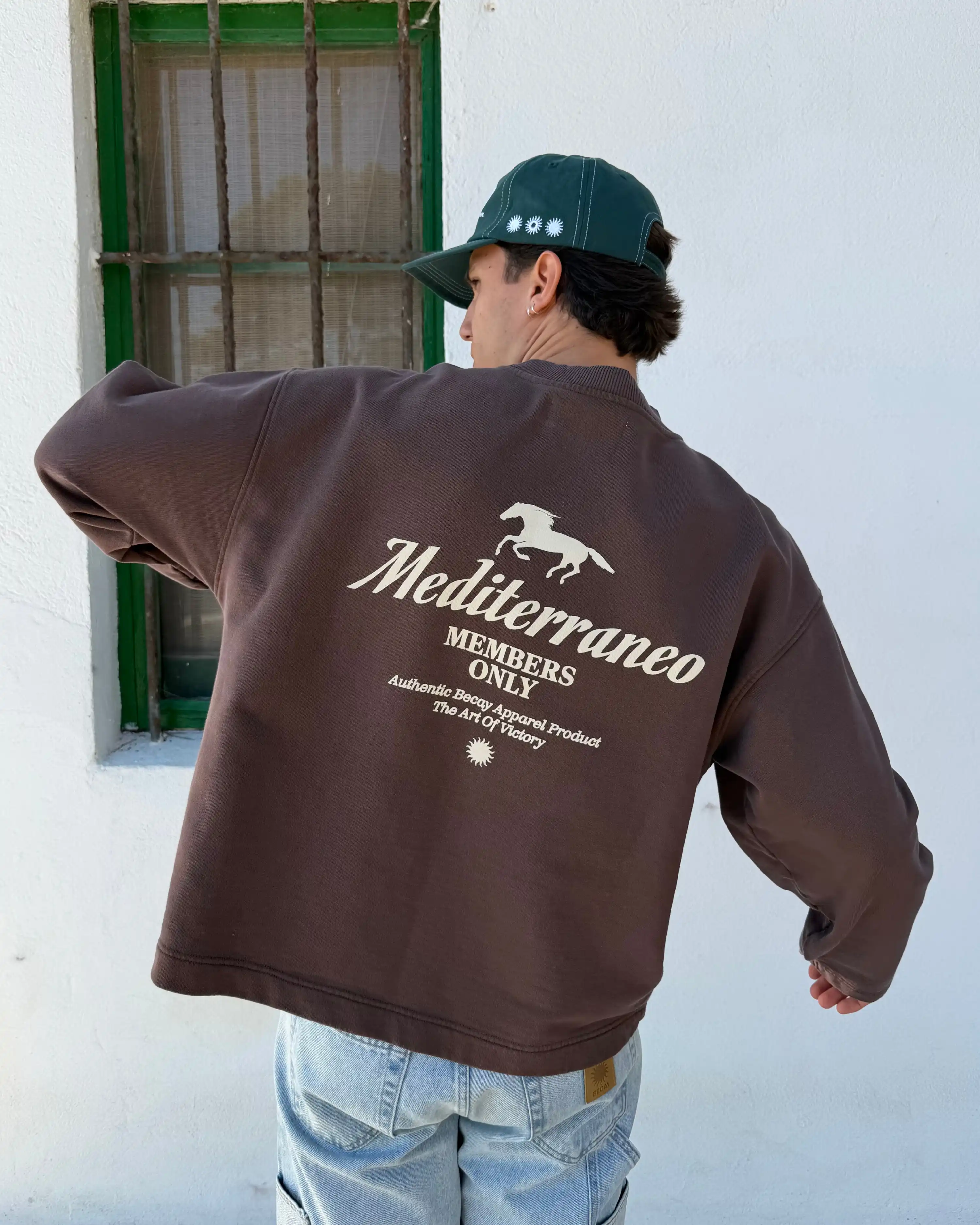Race Track Crewneck Brown - Image 4