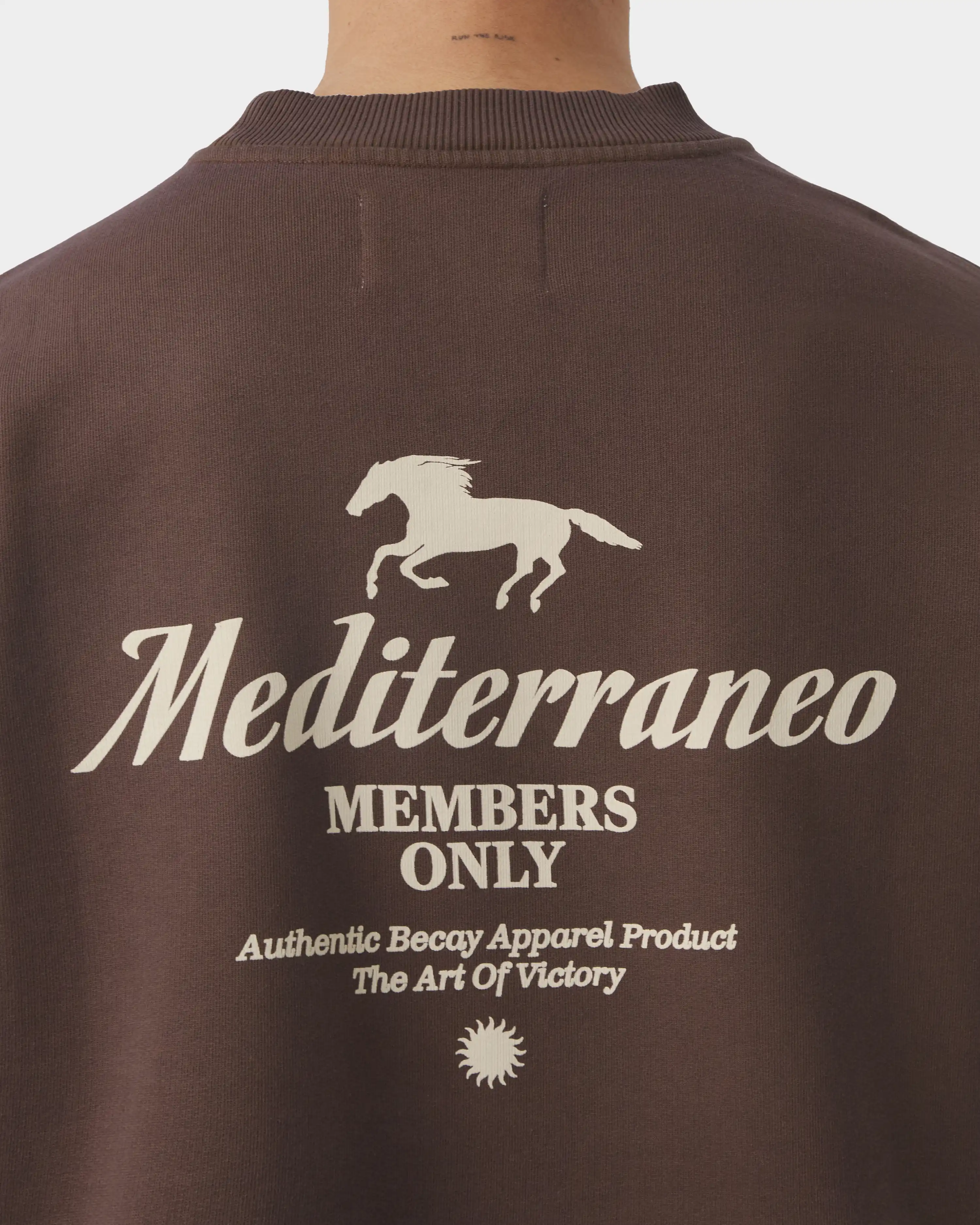 Race Track Crewneck Brown - Image 7